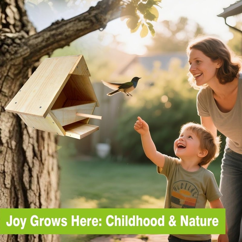 Weatherproof Cedar Dove Nesting Box - Outdoor Handmade Bird House