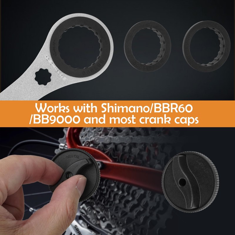 TayBong Bottom Bracket Tool with Adapters for Shimano Hollowtech II/BB9000/BBR60,