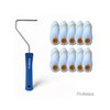 10 x 10 cm Profesius Radiator Rollers with Plug-In Bracket,