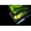 PurpleChef 10 Pieces Iridescent Rainbow Titanium Coated Kitchen Knives Set.