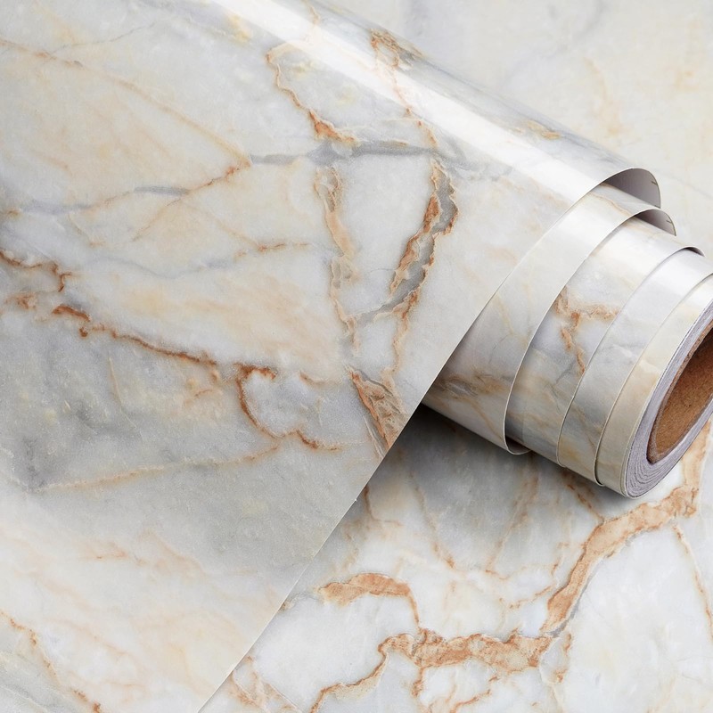 Stickyard 12"x160" Green Topaz Marble Wallpaper Peel and Stick