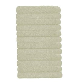 A & B TRADERS Washcloths 100% Prime Egyptian Cotton Pack of 12 Facecloths Flannels Super Soft Quick Dry 30 x 30cm (Cream)