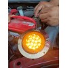 4 Plafones 14 Led Redondo Camion Estrobo 3 Funciones 12-24v