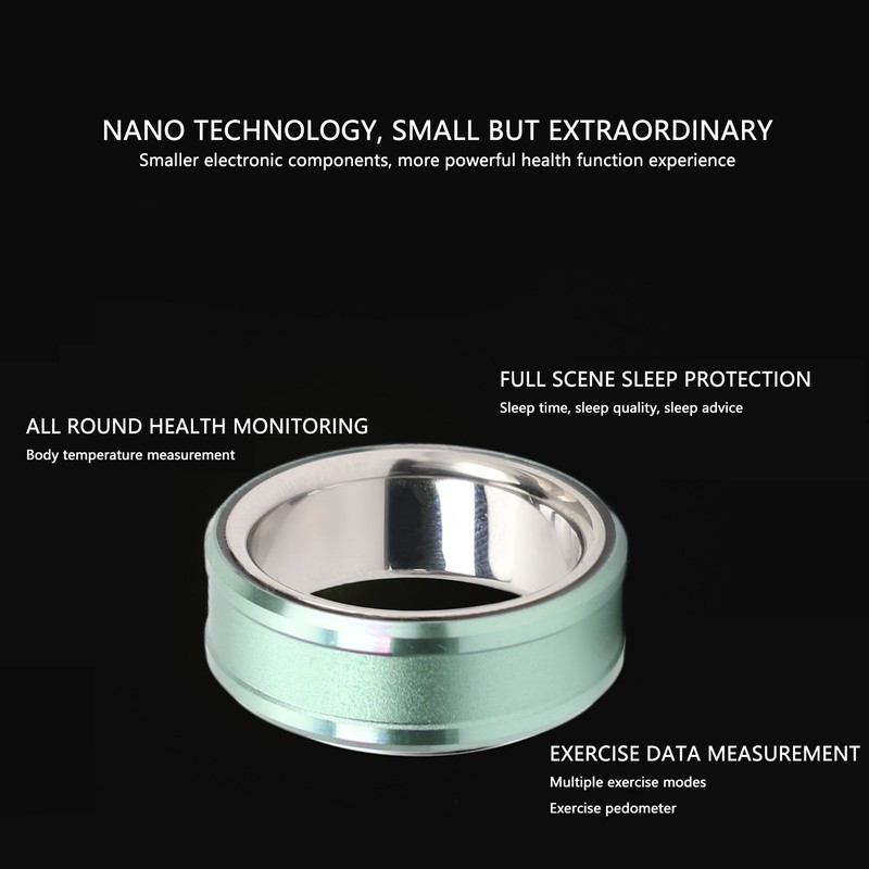 Smart Ring Counter Sleep Tracking Waterproof Multifunction for Health Fitness