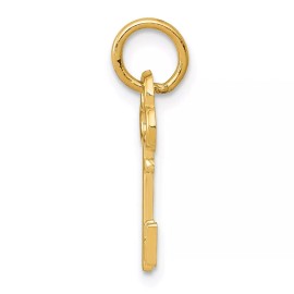 Unbranded 14K Yellow Gold H Key Charm