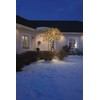 Konstsmide LED Lichterkette, mit Glimmereffekt, 160 bernsteinfarbene Dioden (80 glimmend),