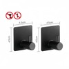 Stainless Steel Adhesive Hooks, Heavy Duty Towel Hooks for Hanging