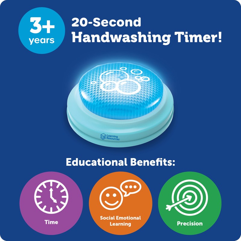 Learning Resources 20 Second Handwashing Timer - Visual Timer for