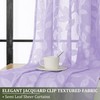 OVZME Lavender Sheer Curtains 96 inches Long 2 Panels for
