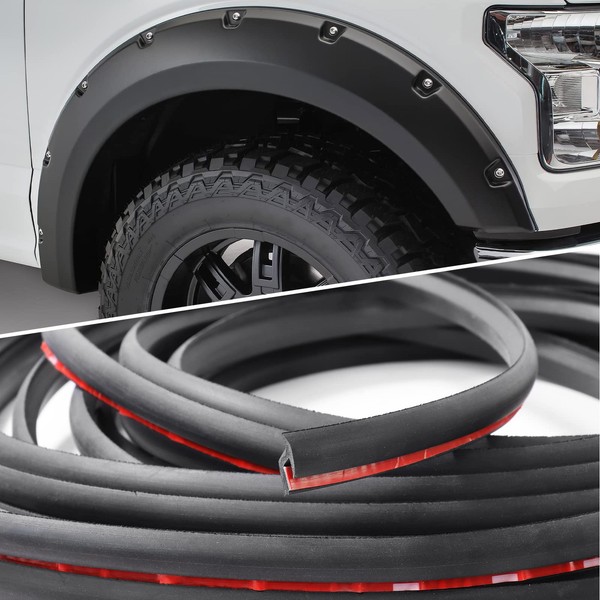 Fender Flares Edge Trim,Fender Flares EPDM Rubber Seal for Car