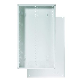 Legrand - OnQ 20 Inch Cable Management, In-Wall 20-Gauge Media Box, Structured Wiring Enclosure with 2.5 Inch Openings for Wires, Glossy White, EN2000