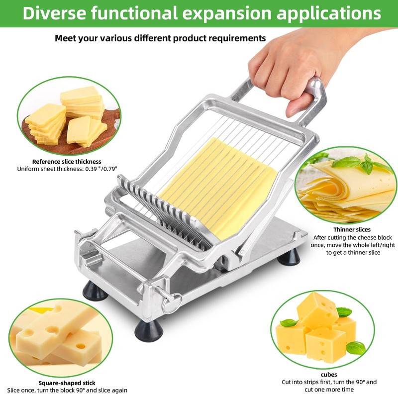 Commercial Cheese Slicer With Wire1 cm & 2 cm Cheese