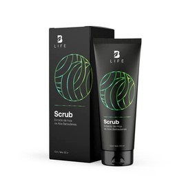 Exfoliante facial 120 ml con más de 95% de Ingredientes Naturales, Crema Exfoliante de Rostro con Extracto de Aloe Vera y Nuez. Facial Scrub B Life.