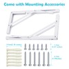 CLT 20" White Folding Shelf Brackets Max. Load 550 lb,