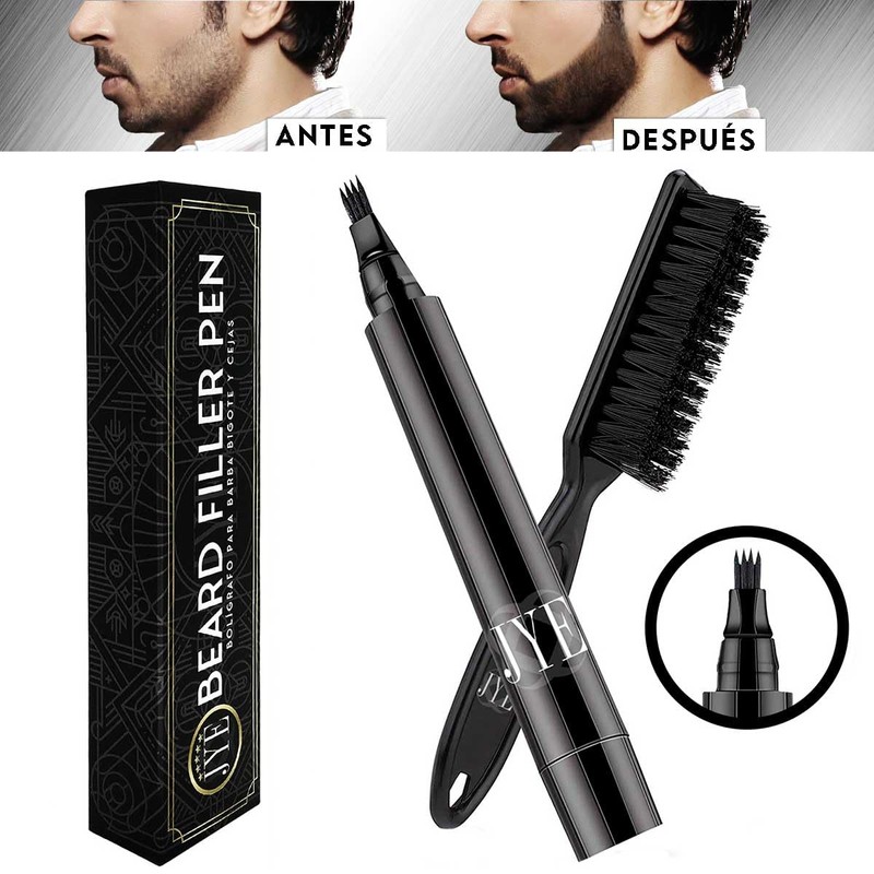 Lapiz Bolígrafo para rellenar Barba, Bigote y Cejas, aumento de