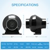 iPower 4 Inch 230 CFM Inline Fan Circulation Vent Blower,
