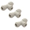 3/8 inch to 1/4 inch Push Fit T-Piece Connection -