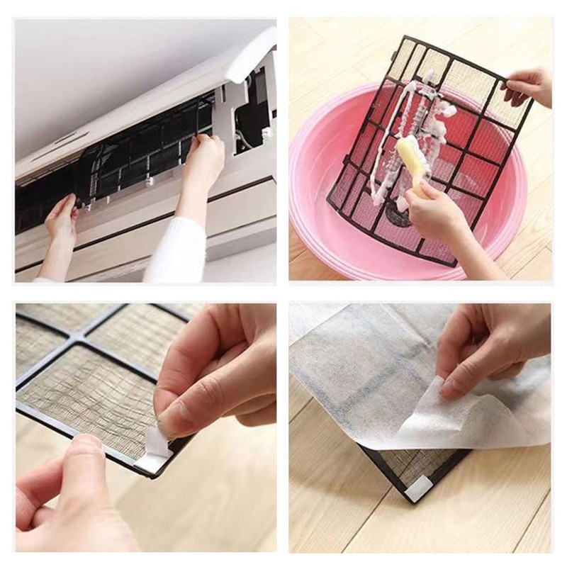 NentMent 10 Pack Mini Split Air Conditioner Vent Filters Cover