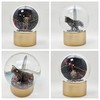 10011 Bull & Bear Glass Globe with Round Gold Base