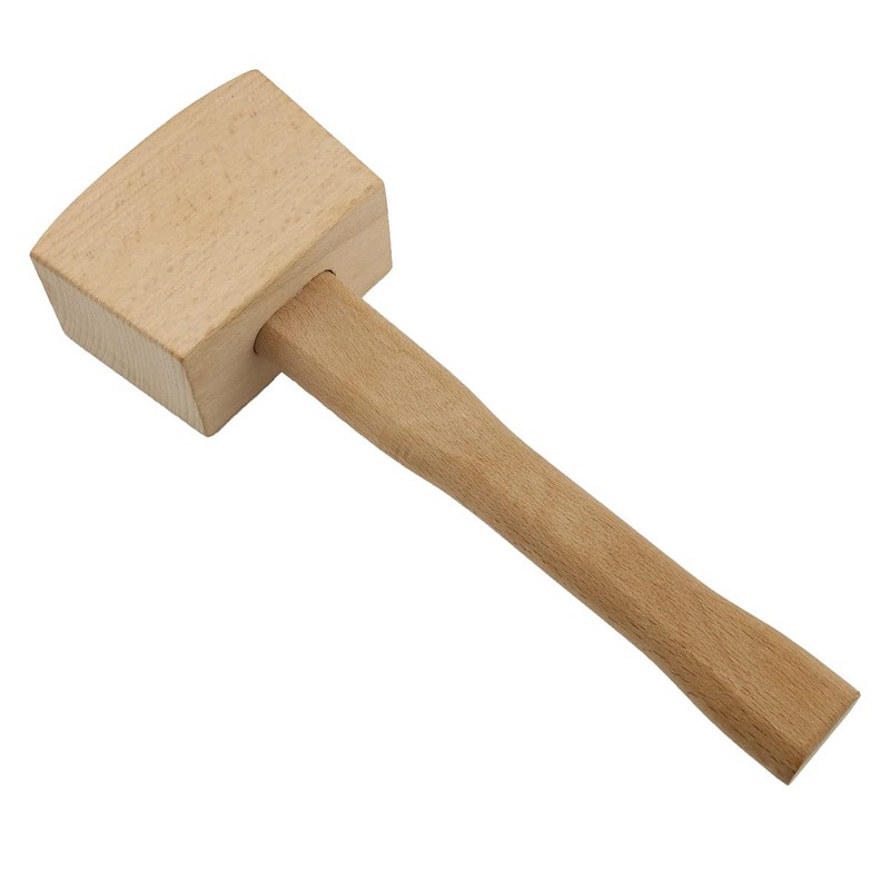 DGHAOP Wooden Mallet Solid Beech Carpenter Wood Hammer Handle Smooth