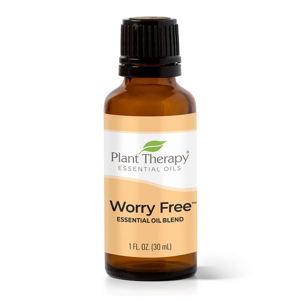 Plant Therapy Worry Free Essential Oil Blend 30 mL (1 oz) 100% Pure, Undiluted, Natural Aromatherapy, Therapeutic Grade