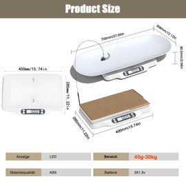 YCWF Pet Scale for Cats and Puppy,Baby Weighing Scale,Digital Scale with 2 Tray and Cat Scratcher,Up to 66 Lbs,Multiple Weighing Scale for Small Animals,Cats, Dogs