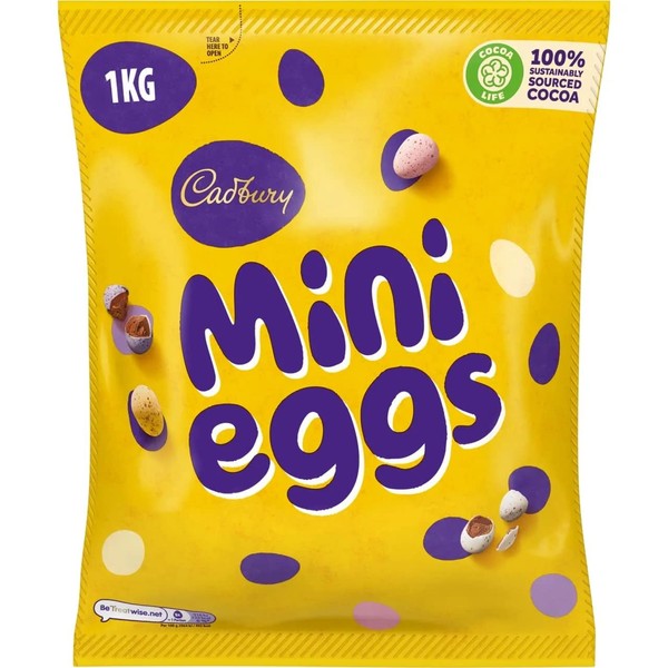 Cadbury Mini Eggs Milk Chocolate with Crisp Shell Candy, Easter Bag (35.27 Oz)