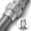 BAY Direct UPGRADED Stainless Steel 3/4" Fuel Line Flex Compatible