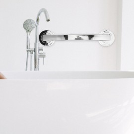 Gadpiparty Shower Grab Rail 12 Inch Suction Cup Grab Bars for Bathroom Shower Removable Shower Safety Handle Robust Bath Handle for Seniors Elderly Strong Handrails No