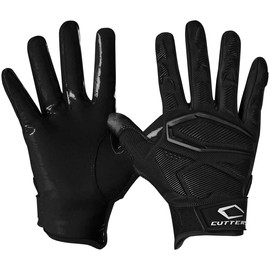 Cutters - Guantes de fútbol americano Gamer 5.0, color negro