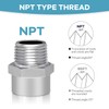 Brass 1/2" G (BSP) Female to 1/2" NPT Male Adapter,