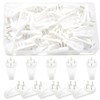Yosawo 30 Pieces Picture Hooks Non-Trace Hook Plastic Hardwall Hanger