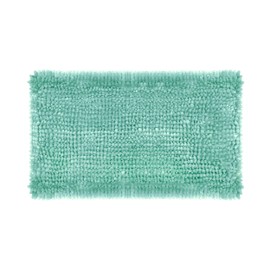 Laura Ashley Butter Chenille 27" x 45" Bath Mat, Aqua