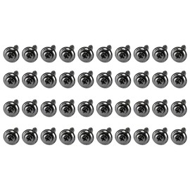 Mgpro 40pc Chrome Body Panel Trim Screw Kit for Chevy for Corvette 1997-2004 Conv Cpe (Silver) (Steel)