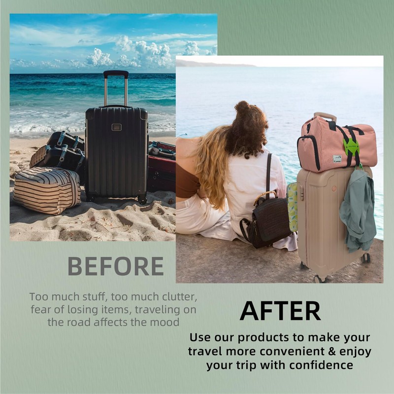 Luggage Straps Bag Bungees, Adjustable TSA-Approved – High Elastic Suitcase