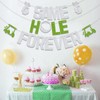 SJcysrilla Same Hole Forever Banner, Golf Bachelor Party Decorations, Silver