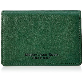 Madijack Soup No. 76034 Colors Color Card Case, Business Card Holder, Pass Case, Men's, Women's, Thin, Lightweight, Genuine Leather, Cowhide Leather, Solid Color, Made in Japan, green
