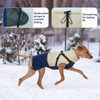 Hjumarayan Dog Coat with Harness, Zip Dog Jacket, Waterproof, Navy
