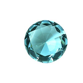 Tripact 80mm Turquoise Crystal Diamond Jewel Paperweight