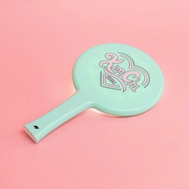 KimChi Chic Handheld LED Mirror for Personal Makeup, Portable and Adjustable - Color: Pink