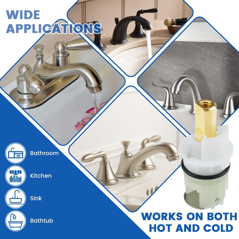 MILYARD RP25513 Faucet Stem Assembly Replacement Kit for De-lta Two-Handle