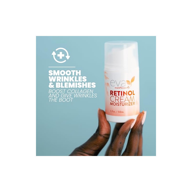 Crema Retinol Eva Naturals 2.5 Retinol Moisturizer Cream for Face,