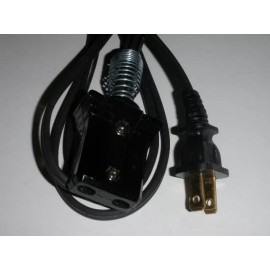 Dominion New Power Cord for Dominion Waffle Maker Iron Model Style 122A (3/4 2pin) 6ft