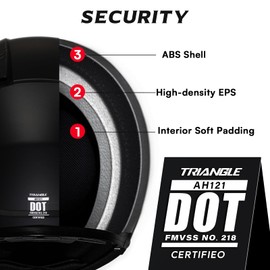 TRIANGLE Modular Motorcycle Helmets for Men Flip Up Full Face Helmet Dual Visor with Internal Sunshield DOT Approved