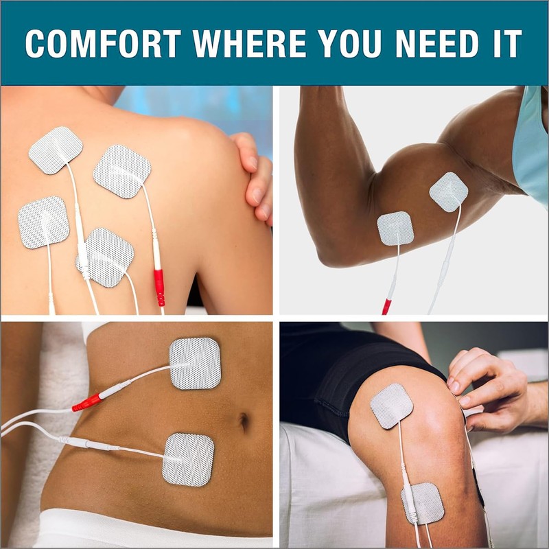 20-Piece TENS Machine Pads Set - Universal, Safe & Durable