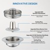 SELLO 3 in 1 Kitchen Sink Drain Strainer, 304 Stainless