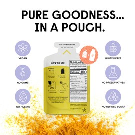 Pouches 4-Pack - Golden - Creamy Plant-Based Milk in Seconds - Easy-to-Use with the Numilk Nut Milk Maker Machine - Dairy Free Milk Beverage - One Pouch Makes 32oz