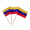 100 Pcs Venezuela Flag Venezuelans Toothpick Flags, Small Mini Stick