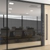 Moyishi One-Way Perforated Black Vinyl Privacy Window Film Electrostatic Adhesive