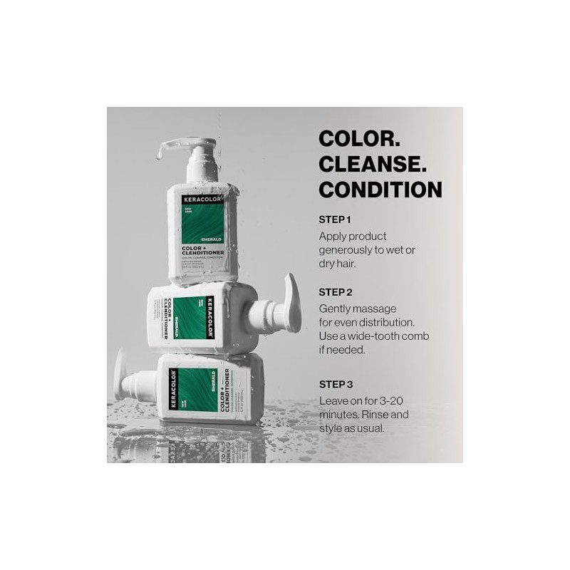 KeraColor COLOR + CONDITIONER CLENDITIONER EMERALD 12OZ